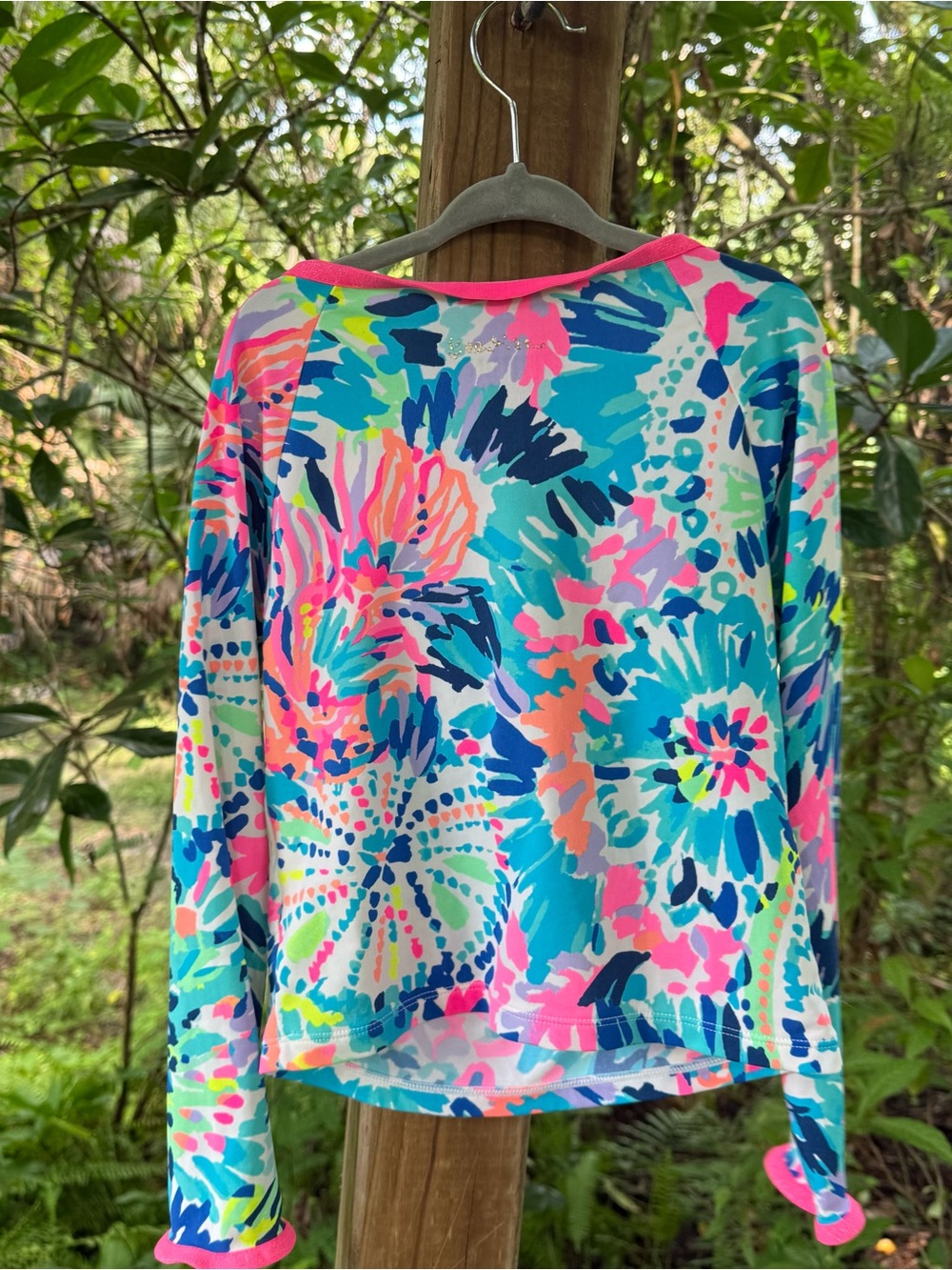 Lilly Pulitzer Girls Rashguard in Multi Dive In - Picture 4 of 4